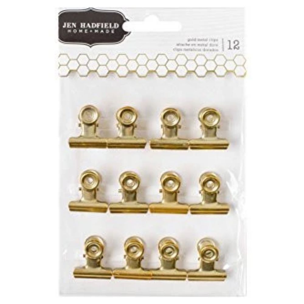 Gold Metal Clips / Clips Metálicos Dorados Descontinuado JEN HADFIELD