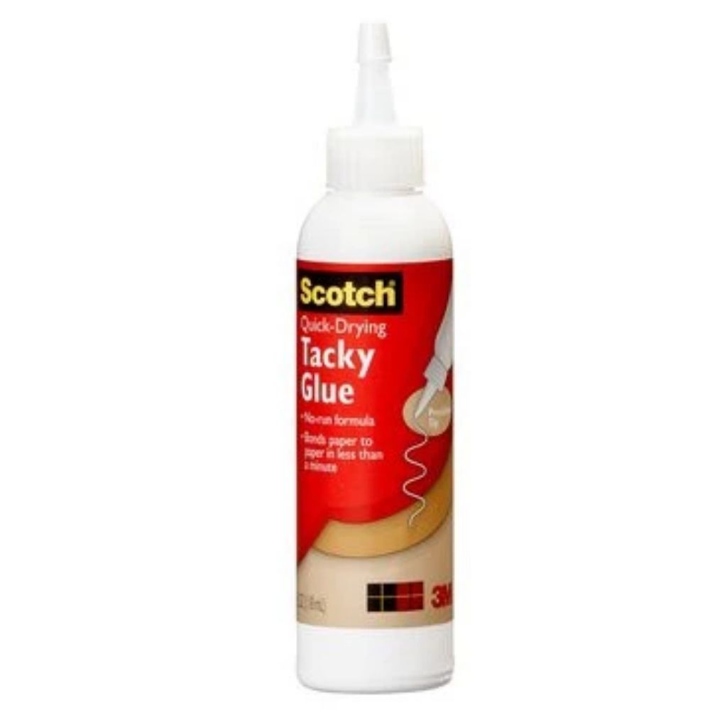Quick Drying Tacky Glue  / Pegamento de Secado Rápido con Punta de Precisión Adhesivos / Pegamentos Scotch