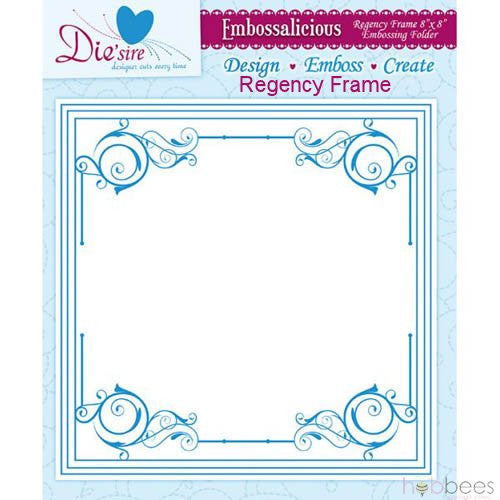 Embossalicious Regency Frame 8" x 8" / Folder de Grabado Grande Marco Decorado Folders de Grabado Crafter's Companion