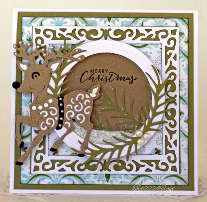 Suaje de Corte de Venado / Reindeer Fun Dies Descontinuado Cheery Lynn Designs
