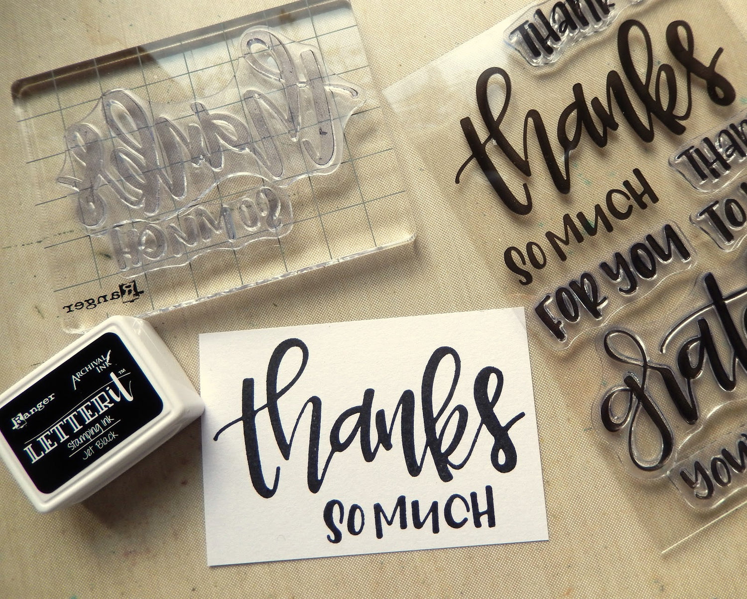 Letter It Stamping Ink / Set de 4 Tintas Para Sellos Descontinuado Ranger