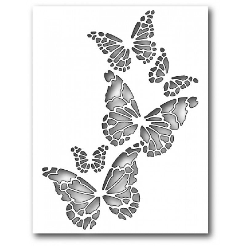 Reverse Butterfly Collage Dies / Suaje de Corte Mariposas Caladas Descontinuado Memory Box