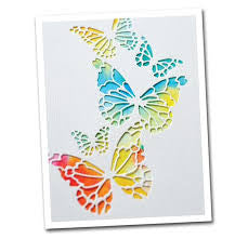 Reverse Butterfly Collage Dies / Suaje de Corte Mariposas Caladas Descontinuado Memory Box