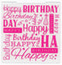 Birthday Greetings Embossing Folder / Folder de Grabado Felicitaciones de Cumpleaños Descontinuado Crafter&