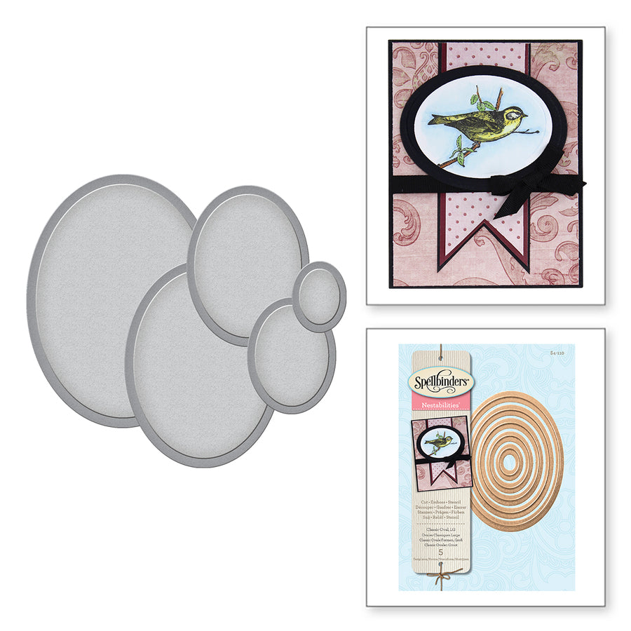Nestabilities Dies Classic Ovals Large / Suajes de Corte Ovalos Descontinuado Spellbinders
