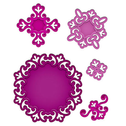 Parisian Motifs Dies and Emboss / Suaje y Realce Parisino y Accesorios Descontinuado Spellbinders