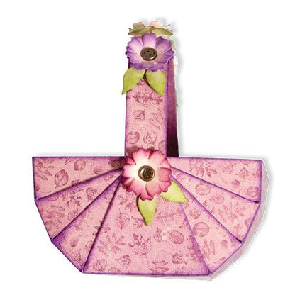 Floral Picnic Basket Die / Suajes de Corte de Canasta de Picnic Descontinuado Spellbinders