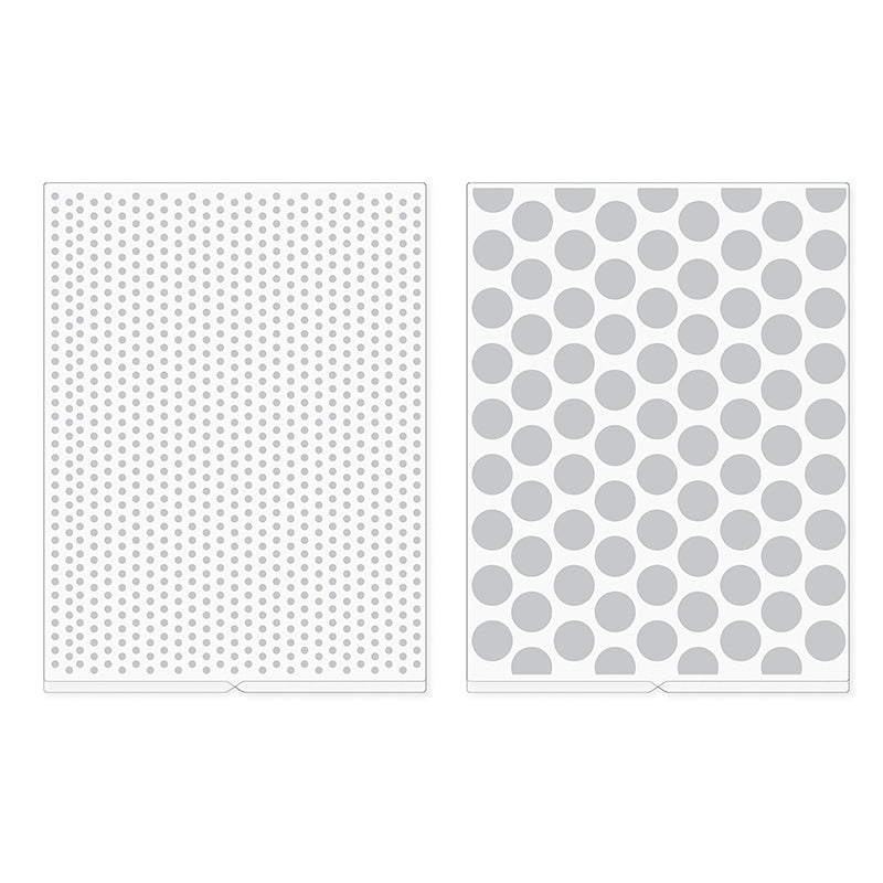 Dots Embossing Folders / Folders de Grabado Puntitos y Lunares Descontinuado We R Memory Keepers