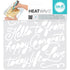 Heatwave Stencil Script / Estencil Letras Script Esténciles / Plantillas We R Memory Keepers