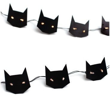 Halloween Light Strand Cat / Tira de Gatos Halloween Descontinuado American Crafts
