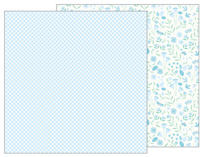 Baby Boy Blossoms 12" x 12" Paper / Cartulina Doble Cara Niño 25 Hojas Descontinuado Pebbles Lullaby