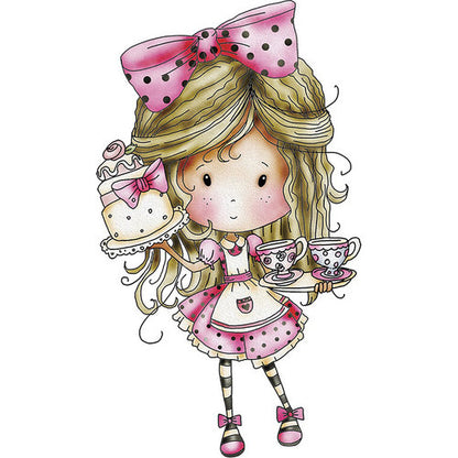 Cling Mounted Rubber Stamps Tea for Two / Sello Cling Hora del Té Descontinuado LDRS Creative