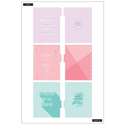 Happy Planner Wellness Medium Notebook / Planificador Mediano Bienestar Descontinuado Me &amp; My Big Ideas