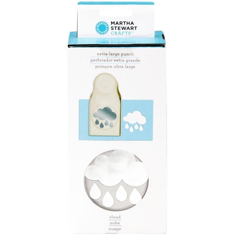Cloud X Large Punch / Perforadora Extra Grande de Nube y Lluvia Descontinuado Martha Stewart