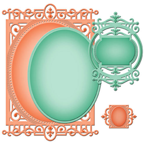 Herloom Legacy Dies and Emboss / Suaje y Realce Marco Antiguo Descontinuado Spellbinders