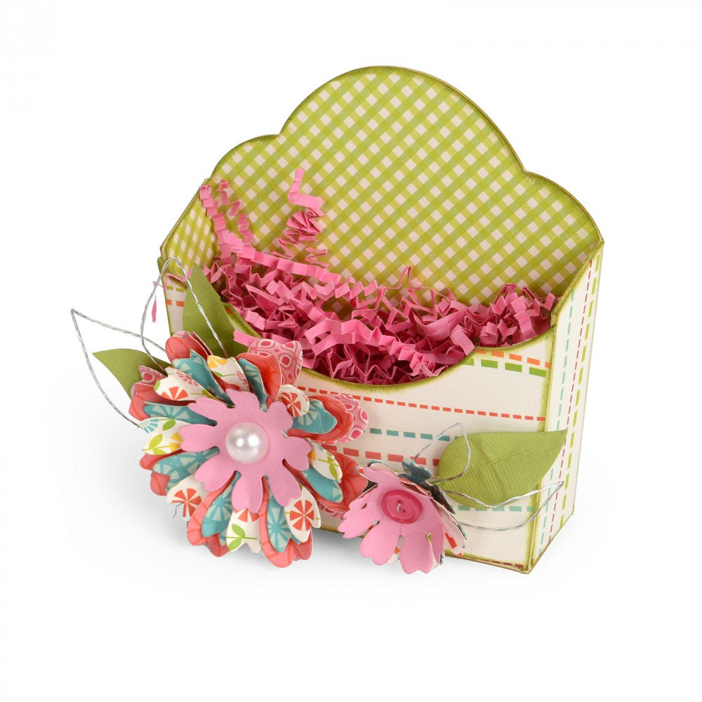 Bigz Flower Pocket / Suaje Cajita de Papas Descontinuado Sizzix