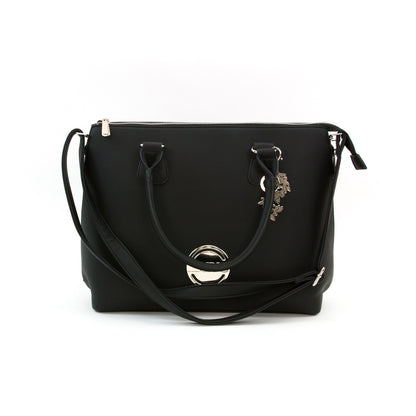 Handbag and Roller Set Belvedere Black / Bolsa y Carrito con Ruedas Negro Descontinuado Nuvo