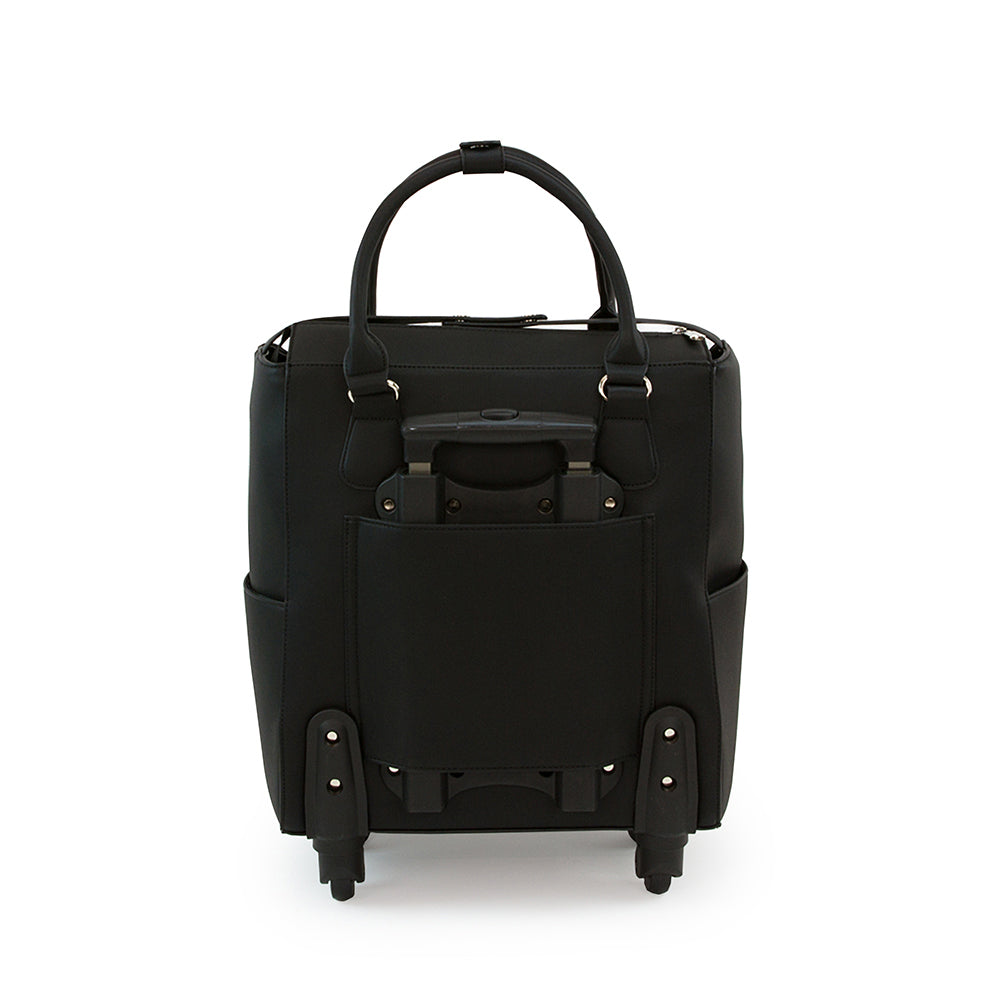 Handbag and Roller Set Belvedere Black / Bolsa y Carrito con Ruedas Negro Descontinuado Nuvo