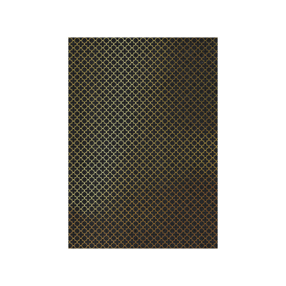 Foiled Kraft Paper Golden Quatrefoil / Papel Kraft Metalizado con Dorado Descontinuado Craft Perfect