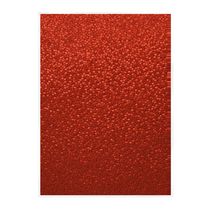 Embossed Cotton Papers Red Berries / Papel Algodón Repujado Moras Rojas Descontinuado Craft Perfect