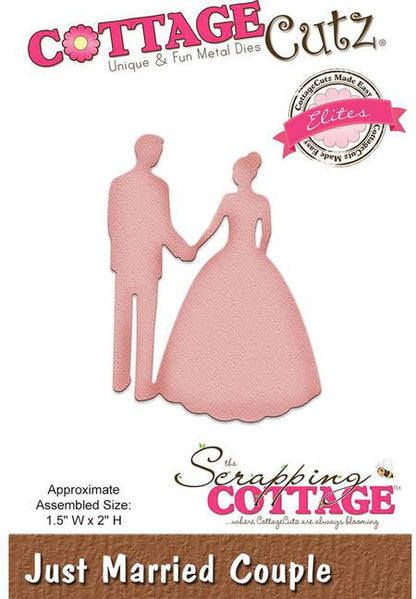 Just Married Couple Die / Suaje de Novios Descontinuado Cottage Cutz