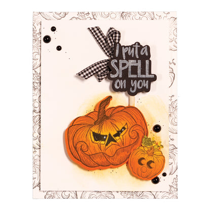 Spell On You Dies &amp; Stamps Set / Suajes de Corte y Sellos de Hechizo Descontinuado Spellbinders