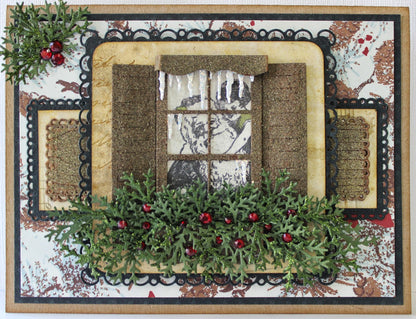 Suaje de Corte de Ventana Abierta / Shuttered Window With flower Box Descontinuado Cheery Lynn Designs