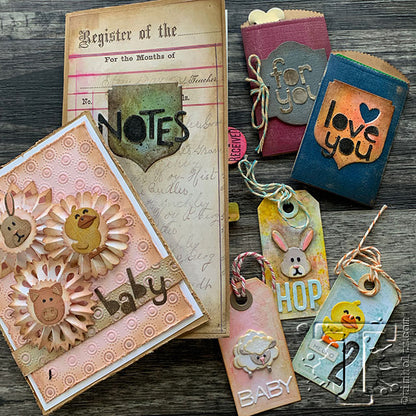 Tim Holtz Sidekick Noted Dies / Suajes de Clips Sidekick Descontinuado Sizzix