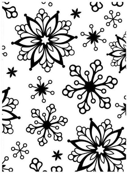 Snowflakes Embossing / Folder de Grabado Copo de Nieve Descontinuado Darice