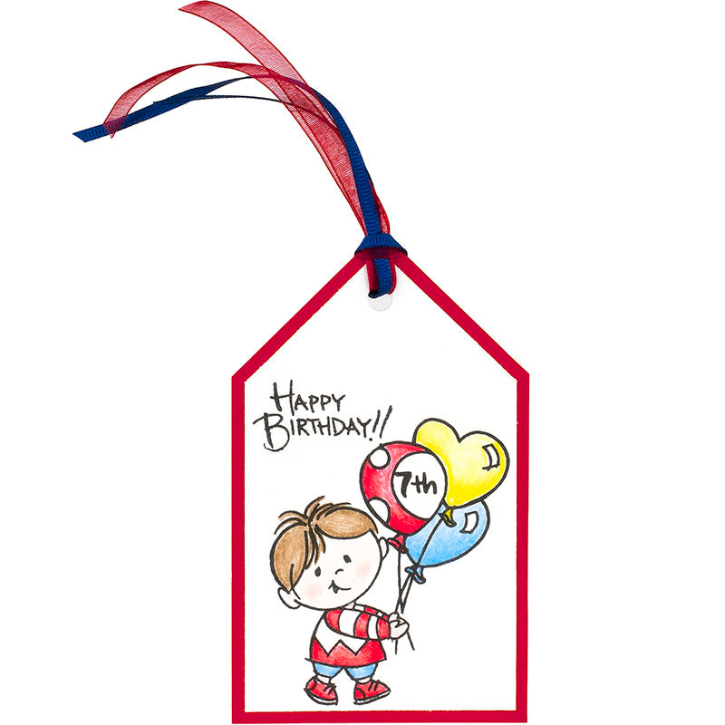 Birthday Kids Clear Stamps / Sellos de Cumpleaños Sellos Stampendous