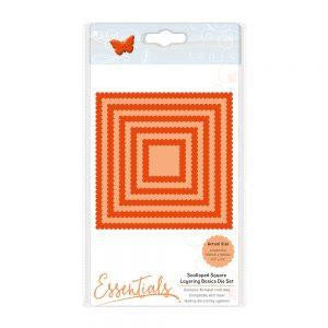 Scalloped Square Layering Basics Die Set/ Set de Suajes de Cuadrados con Onditas Dados de Corte / Suajes / Troqueles Tonic Studios