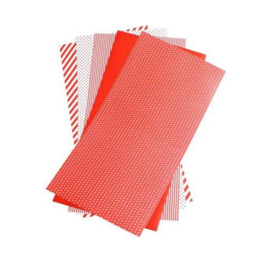 Shape´N Tape Decorative Red Adhesive Sheets / Hojas Adhesivas Tipo Washi Rojo Descontinuado LifeStyle Crafts