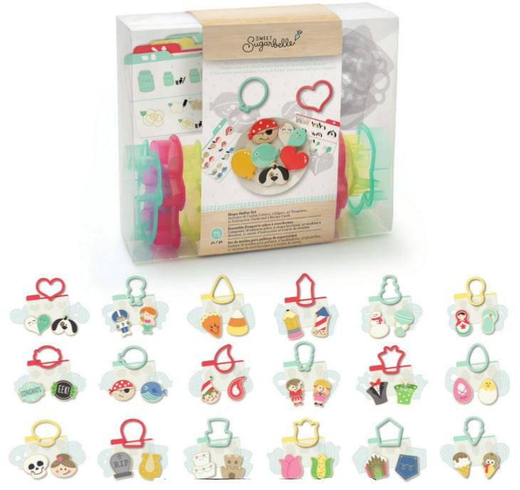 Shape Shifter Cookie Cutter 75 pc Set / Set de Moldes Para Galletas Multiusos Repostería Sugarbelle
