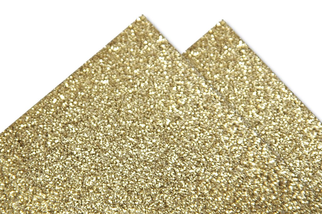 Gold Glitter Adhesive Cardstock / Cartulina Adhesiva Dorada con Brillitos Descontinuado Darice