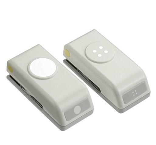 Mini Punches Set Button and Holes / 2 Mini Perfordoras para Hacer Botones Descontinuado Ek Success