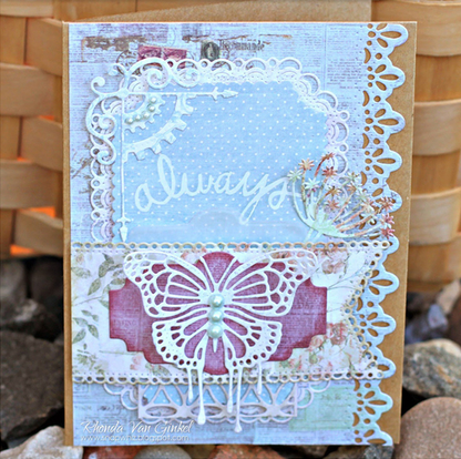 Dripping Butterfly Die / Suaje de Mariposa Goteando Descontinuado Cheery Lynn Designs