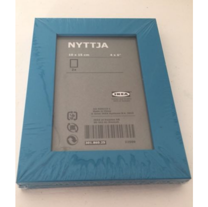 Nyttja Blue Picture Frame 13 X 18 cm / 2 Portaretratos 13 x 18 cm Descontinuado IKEA