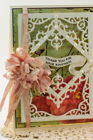 Fleur de Lis Squares Dies and Emboss / Suaje y Realce Cuadrados Flor de Liz Descontinuado Spellbinders