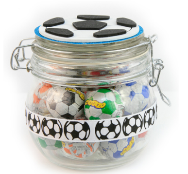 Sports Icon Ribbon / Liston de Balones de Futbol Descontinuado Offrey