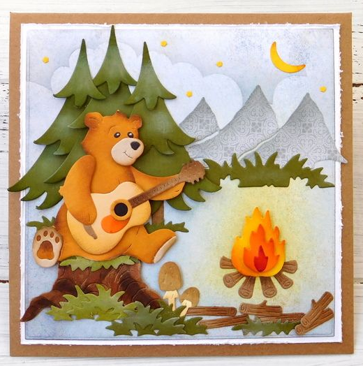 Jamboree Bear Die / Suaje de Oso Descontinuado Cottage Cutz