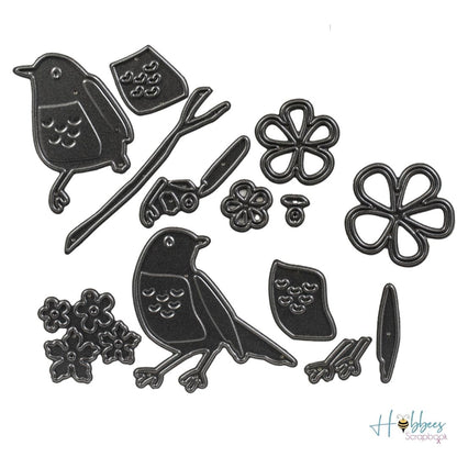 Birds Dies / Suaje Pájaros y Flores Dados de Corte / Suajes / Troqueles Precious Marieke