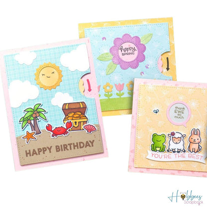 Flower and Sun / Suaje Flor y Sol Dados de Corte / Suajes / Troqueles Lawn Fawn