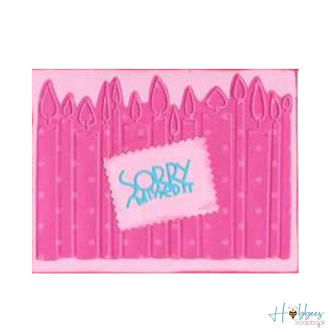 Combo Birthday Wishes / Combo de Suaje y Folder de Vela Dados de Corte / Suajes / Troqueles Cuttlebug