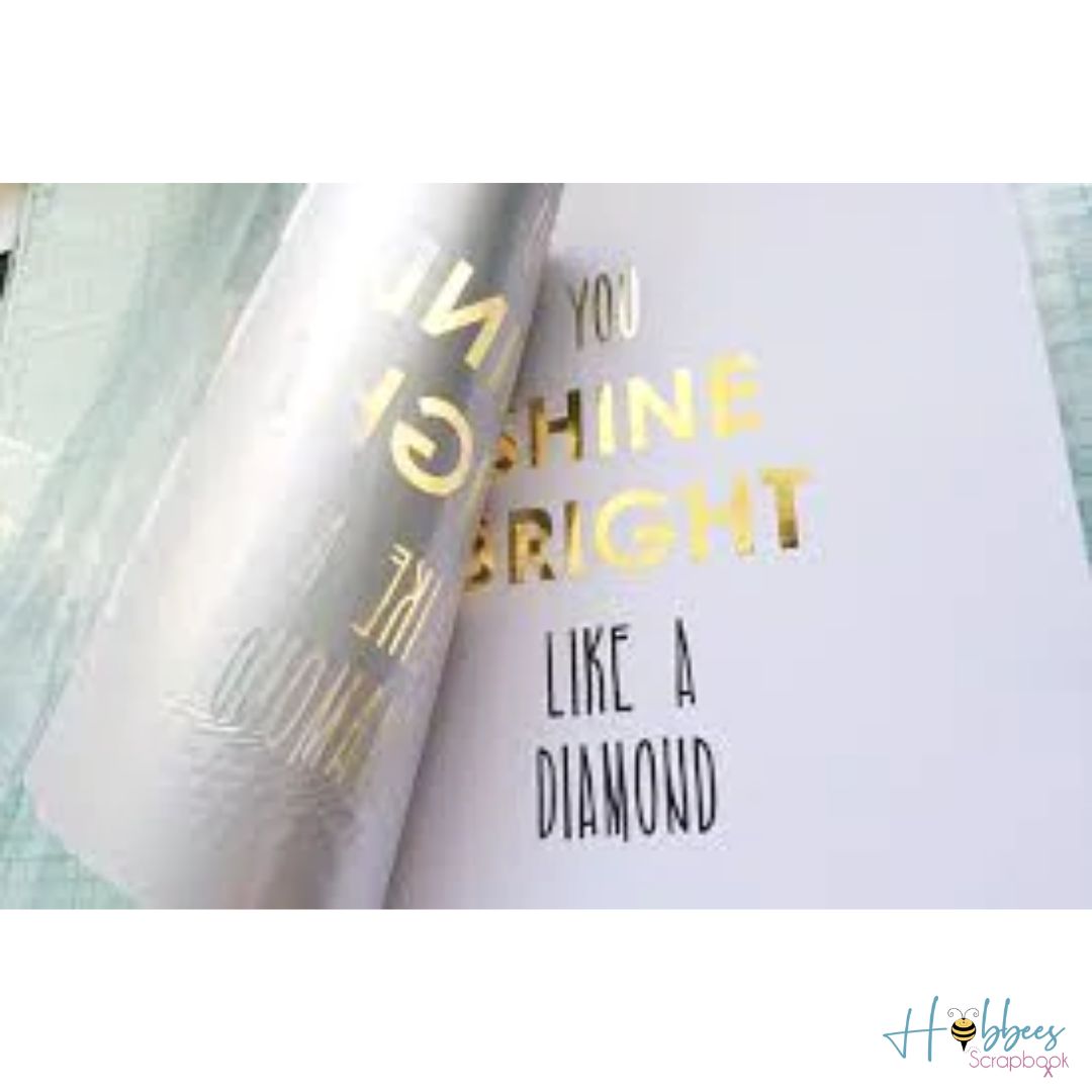 Minc Gold Reactive Foil / Rollo de Papel Metalizado Dorado Foil Heidi Swapp