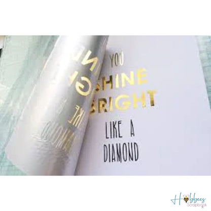 Minc Gold Reactive Foil / Rollo de Papel Metalizado Dorado Foil Heidi Swapp