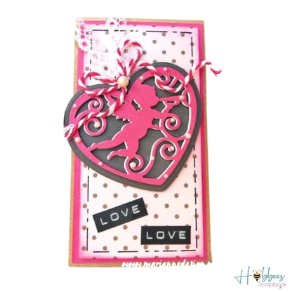 Suaje de corte corazón con filigrana / Craftables Filigree Angel Heart Descontinuado Marianne design