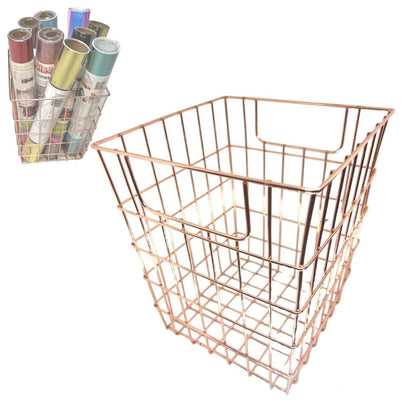 Canasta Organizadora Oro Rosa Almacenamiento y Organización Home Line