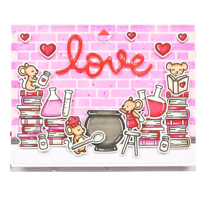 Scripty Love Die / Suaje de Love Dados de Corte / Suajes / Troqueles Lawn Fawn