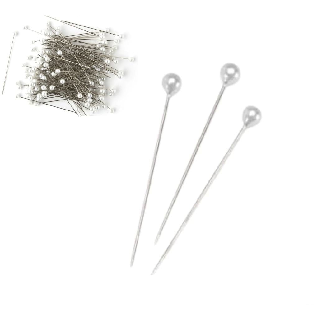 Floral Pins  3&quot;/ Alfileres con Cabeza de Perla 2.5 cm Adornos / Embellishments Cousin