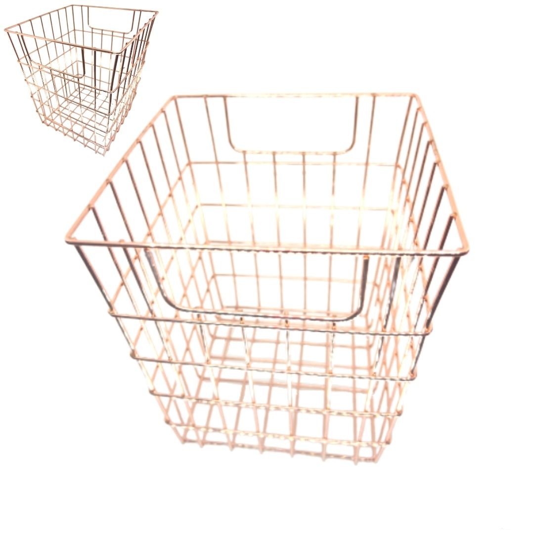 Canasta Organizadora Oro Rosa Almacenamiento y Organización Home Line